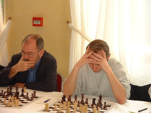 Patrice et Joaquin notre Trsorier - Simultane Open du Rhne avril 2006